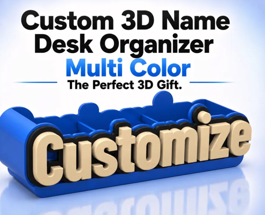 Custom Name Desk Organizer