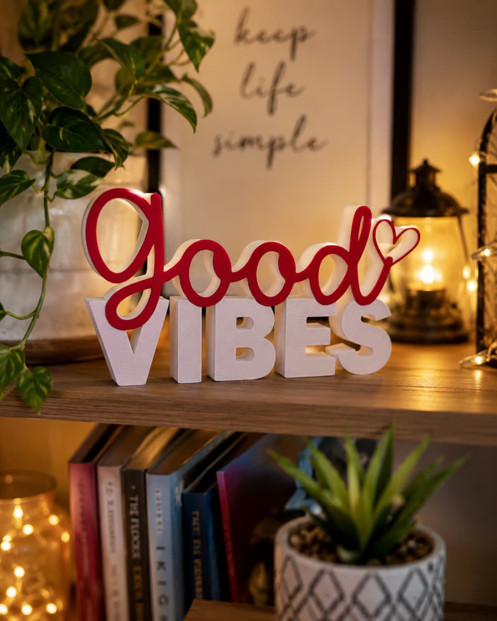 Good Vibes 3D printed desk light